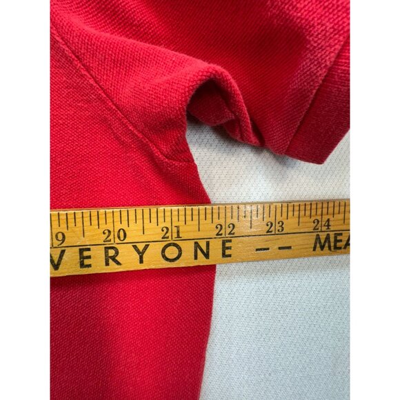 Abercrombie & Fitch Youth Preppy Muscle Fit Polo Shirt Size XL Red Casual - Picture 5 of 8